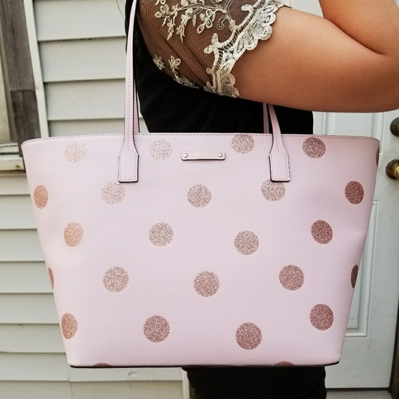 Kate Spade Harmony Haven Glitter Polka Dot Tote - Picture 2 of 6